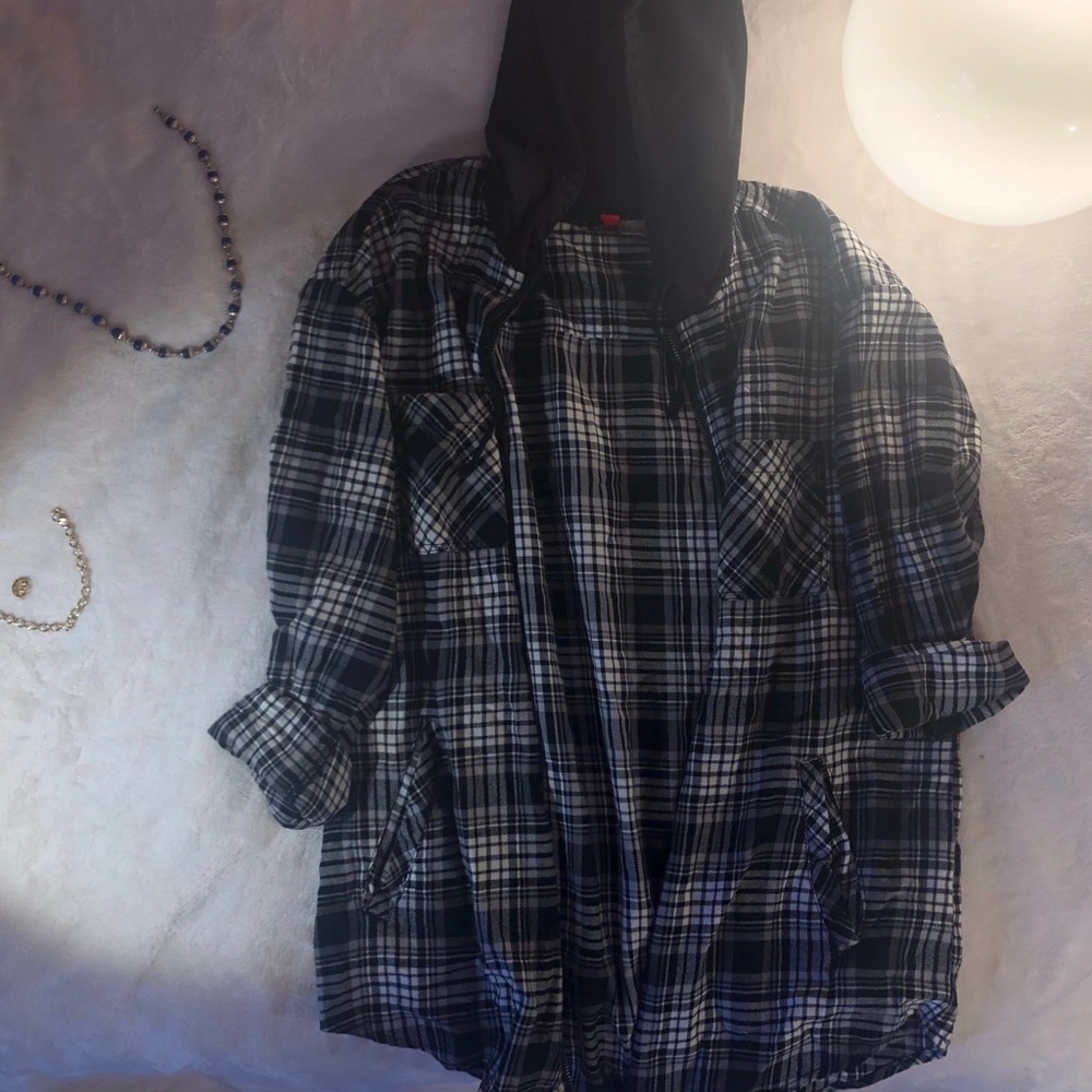 H&M Flannel Hoodie